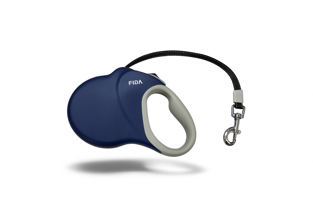 Blue Retractable Dog Leash 8m