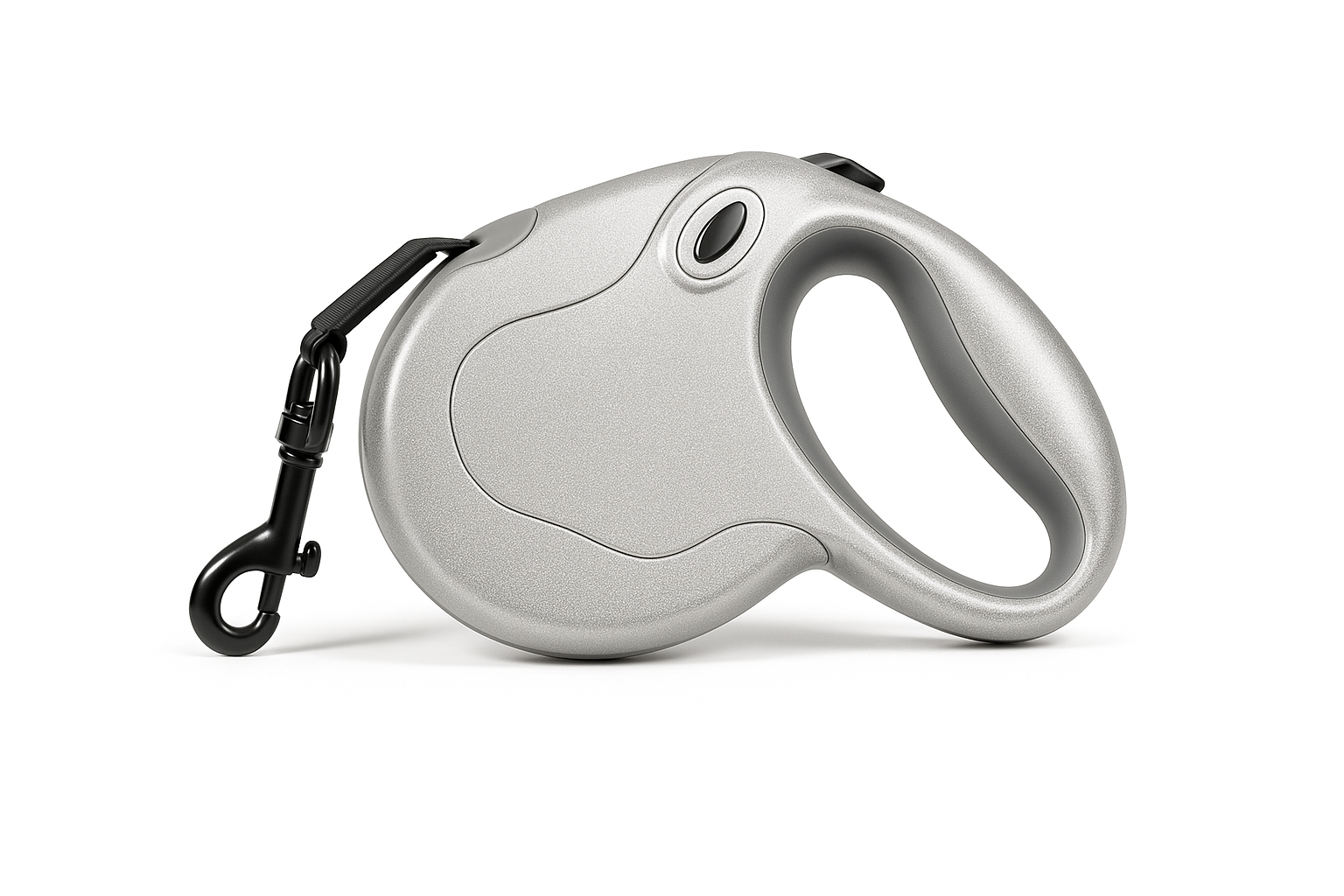 Silver / Gold Retractable Dog Leash