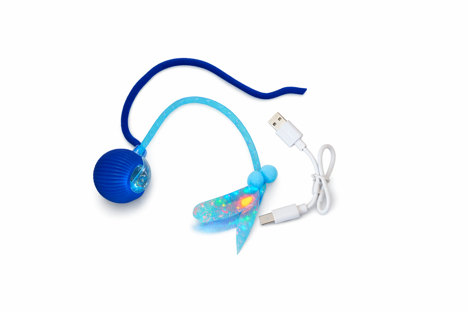 Automatic Interactive Rolling Ball - Feather Tail