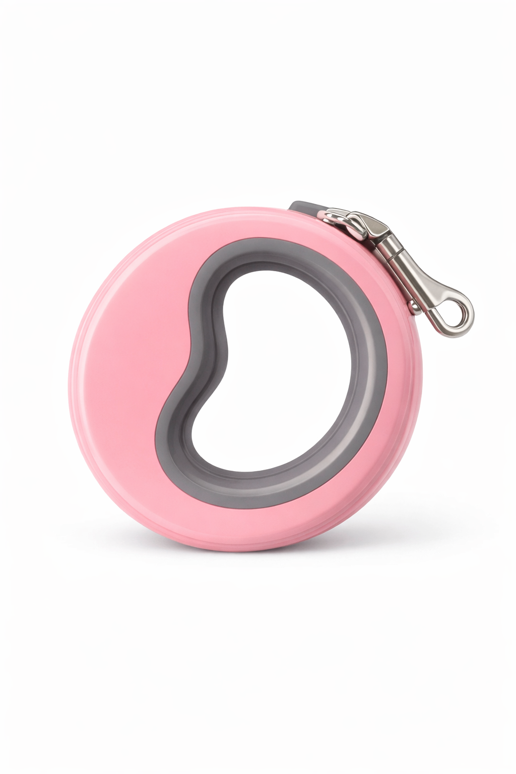 Round Retractable Dog Leash - Pink