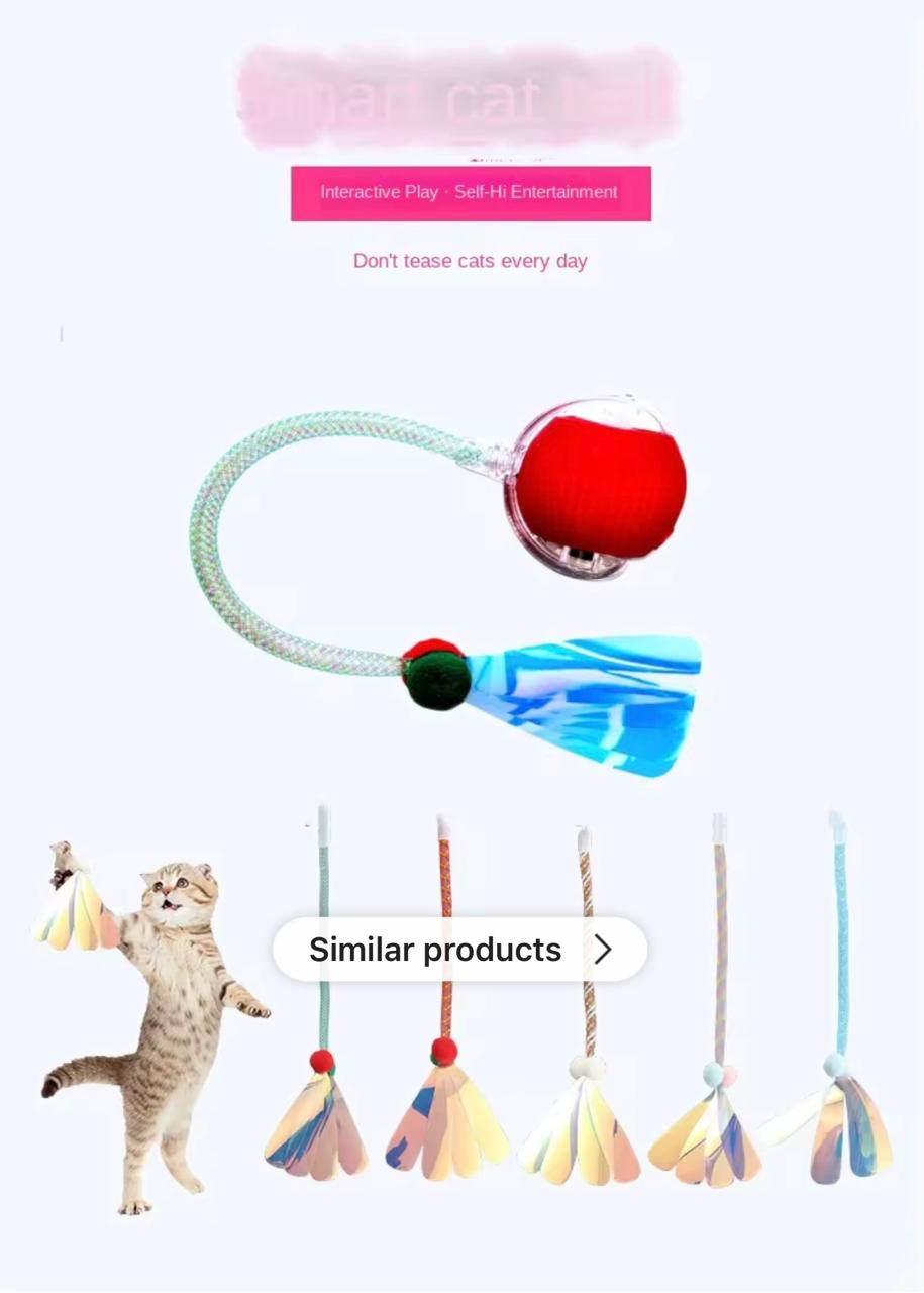 Automatic Interactive Rolling Ball - Feather Tail