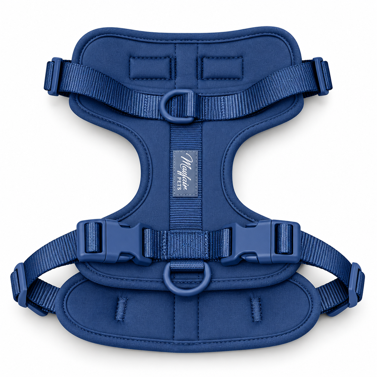 Blue Mayfair Pets padded dog harness, harness only