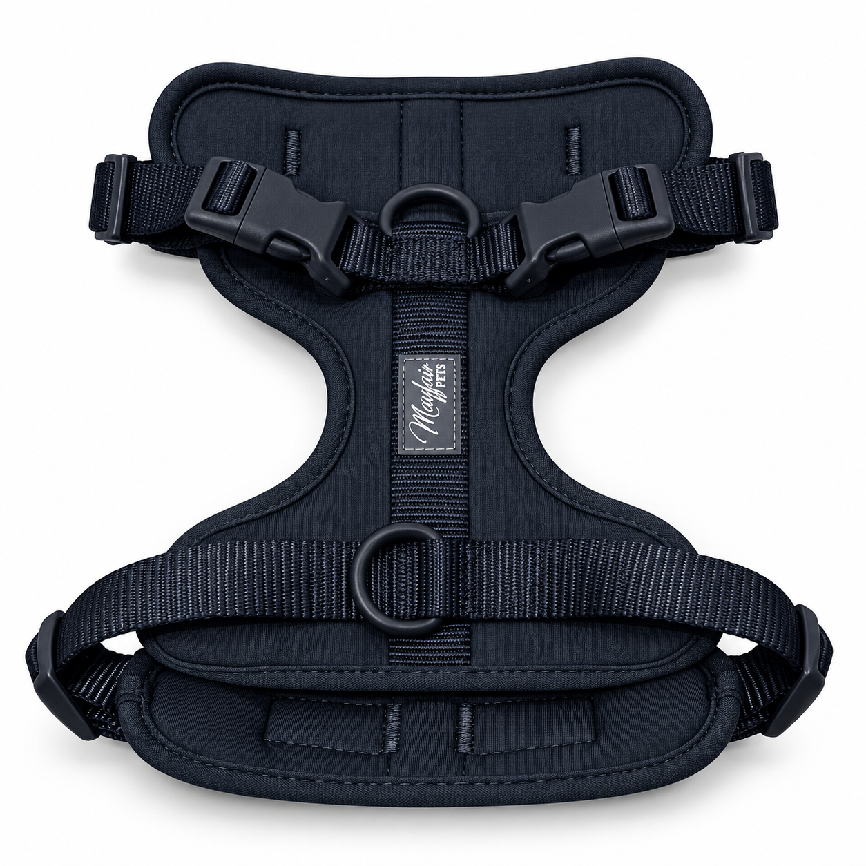 Navy Blue Mayfair Pets padded dog harness, harness only