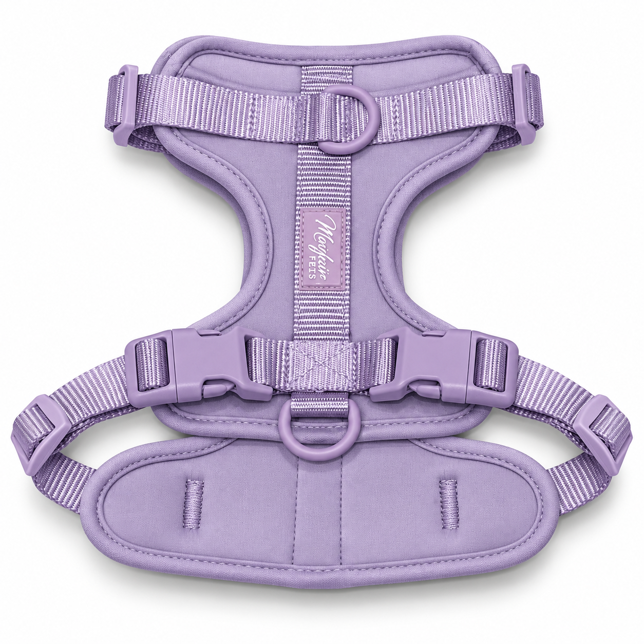 Lilac Mayfair Pets padded dog harness, harness only